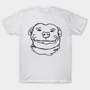 Scribbly Pittie TRANSPARENT T-Shirt